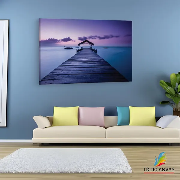 Multicolor_Pigeon_Point_Beach,_Wooden_Framed_Canvas_Paintings_|_For_Living_Room_|_Bedroom_|_Office_|_Gallery_|_Ready_Wall_Mount_Canvas_Wall_Art_Painting_|_Size_-_12_X_18In,_Ct0675