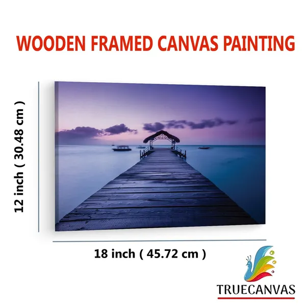 Multicolor_Pigeon_Point_Beach,_Wooden_Framed_Canvas_Paintings_|_For_Living_Room_|_Bedroom_|_Office_|_Gallery_|_Ready_Wall_Mount_Canvas_Wall_Art_Painting_|_Size_-_12_X_18In,_Ct0675