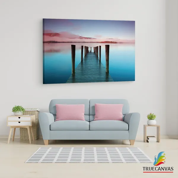 Multicolor_Mist_Pier,_Wooden_Framed_Canvas_Paintings_|_For_Living_Room_|_Bedroom_|_Office_|_Gallery_|_Ready_Wall_Mount_Canvas_Wall_Art_Painting_|_Size_-_12_X_18In,_Ct0678