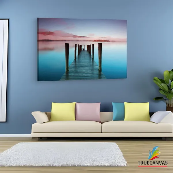 Multicolor_Mist_Pier,_Wooden_Framed_Canvas_Paintings_|_For_Living_Room_|_Bedroom_|_Office_|_Gallery_|_Ready_Wall_Mount_Canvas_Wall_Art_Painting_|_Size_-_12_X_18In,_Ct0678
