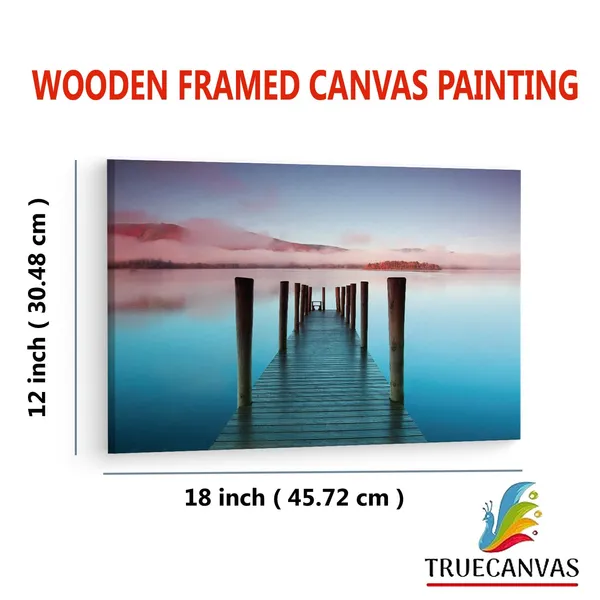 Multicolor_Mist_Pier,_Wooden_Framed_Canvas_Paintings_|_For_Living_Room_|_Bedroom_|_Office_|_Gallery_|_Ready_Wall_Mount_Canvas_Wall_Art_Painting_|_Size_-_12_X_18In,_Ct0678