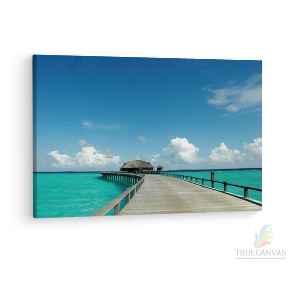 Multicolor_Maldives,_Wooden_Framed_Canvas_Paintings_|_For_Living_Room_|_Bedroom_|_Office_|_Gallery_|_Ready_Wall_Mount_Canvas_Wall_Art_Painting_|_Size_-_12_X_18In,_Ct0681