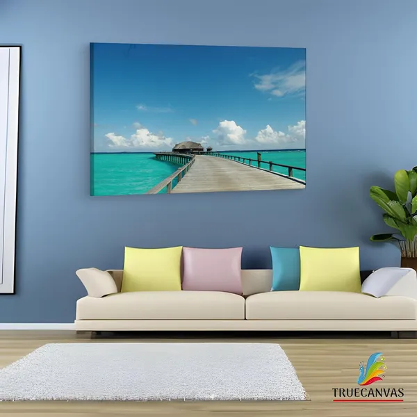 Multicolor_Maldives,_Wooden_Framed_Canvas_Paintings_|_For_Living_Room_|_Bedroom_|_Office_|_Gallery_|_Ready_Wall_Mount_Canvas_Wall_Art_Painting_|_Size_-_12_X_18In,_Ct0681