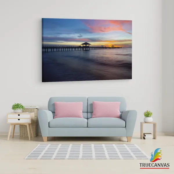 Multicolor_Old_Wood_Bridge,_Wooden_Framed_Canvas_Paintings_|_For_Living_Room_|_Bedroom_|_Office_|_Gallery_|_Ready_Wall_Mount_Canvas_Wall_Art_Painting_|_Size_-_12_X_18In,_Ct0682