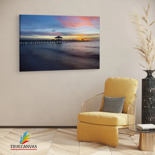 Multicolor_Old_Wood_Bridge,_Wooden_Framed_Canvas_Paintings_|_For_Living_Room_|_Bedroom_|_Office_|_Gallery_|_Ready_Wall_Mount_Canvas_Wall_Art_Painting_|_Size_-_12_X_18In,_Ct0682