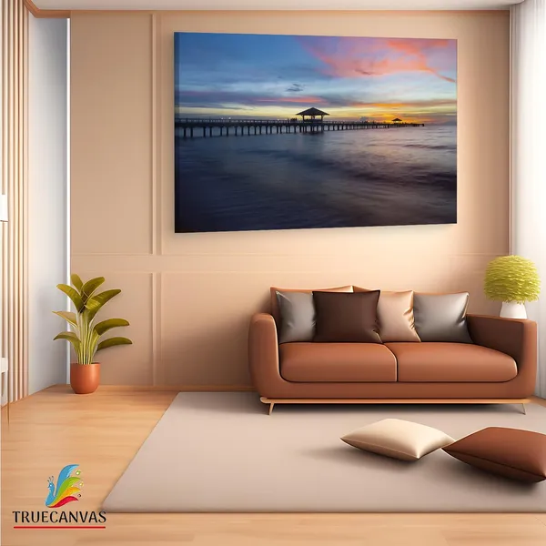 Multicolor_Old_Wood_Bridge,_Wooden_Framed_Canvas_Paintings_|_For_Living_Room_|_Bedroom_|_Office_|_Gallery_|_Ready_Wall_Mount_Canvas_Wall_Art_Painting_|_Size_-_12_X_18In,_Ct0682