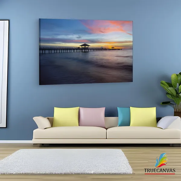 Multicolor_Old_Wood_Bridge,_Wooden_Framed_Canvas_Paintings_|_For_Living_Room_|_Bedroom_|_Office_|_Gallery_|_Ready_Wall_Mount_Canvas_Wall_Art_Painting_|_Size_-_12_X_18In,_Ct0682