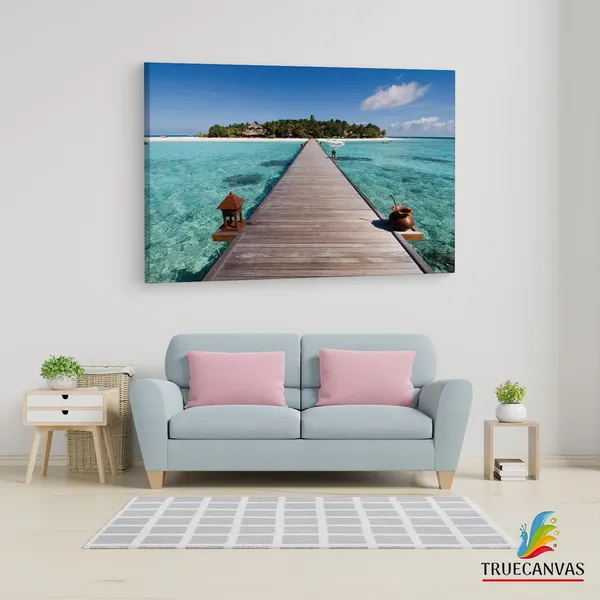 Multicolor_Plyazh_Ostrov,_Wooden_Framed_Canvas_Paintings_|_For_Living_Room_|_Bedroom_|_Office_|_Gallery_|_Ready_Wall_Mount_Canvas_Wall_Art_Painting_|_Size_-_12_X_18In,_Ct0688
