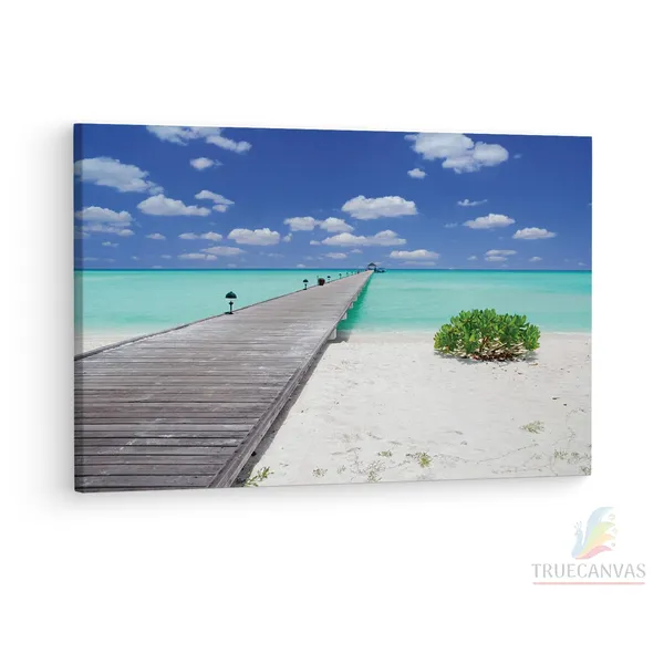 Multicolor_Maldives,_Wooden_Framed_Canvas_Paintings_|_For_Living_Room_|_Bedroom_|_Office_|_Gallery_|_Ready_Wall_Mount_Canvas_Wall_Art_Painting_|_Size_-_12_X_18In,_Ct0689