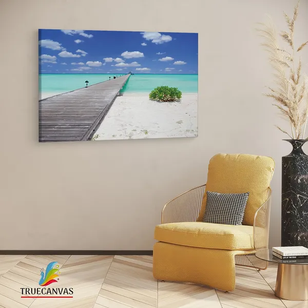 Multicolor_Maldives,_Wooden_Framed_Canvas_Paintings_|_For_Living_Room_|_Bedroom_|_Office_|_Gallery_|_Ready_Wall_Mount_Canvas_Wall_Art_Painting_|_Size_-_12_X_18In,_Ct0689
