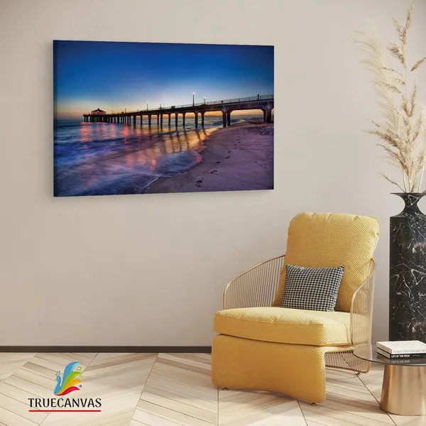 Multicolor_Manhattan_Beach_Bridge,_Wooden_Framed_Canvas_Paintings_|_For_Living_Room_|_Bedroom_|_Office_|_Gallery_|_Ready_Wall_Mount_Canvas_Wall_Art_Painting_|_Size_-_12_X_18In,_Ct0694