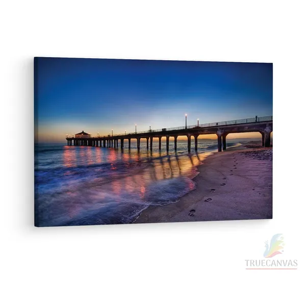 Multicolor_Manhattan_Beach_Bridge,_Wooden_Framed_Canvas_Paintings_|_For_Living_Room_|_Bedroom_|_Office_|_Gallery_|_Ready_Wall_Mount_Canvas_Wall_Art_Painting_|_Size_-_12_X_18In,_Ct0694