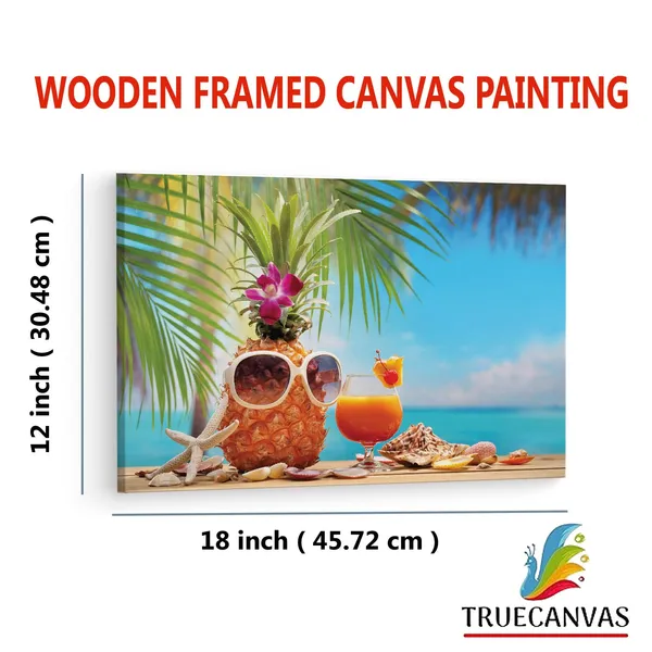 Multicolor_Ms_Ananas_Cup_Cocktail_On_Beach,_Wooden_Framed_Canvas_Paintings_|_For_Living_Room_|_Bedroom_|_Office_|_Gallery_|_Ready_Wall_Mount_Canvas_Wall_Art_Painting_|_Size_-_12_X_18In,_Ct0705