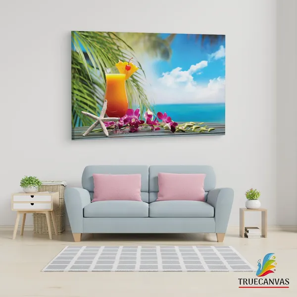 Multicolor_Tropical_Drink,_Sea,_Cocktail,_Wooden_Framed_Canvas_Paintings_|_For_Living_Room_|_Bedroom_|_Office_|_Gallery_|_Ready_Wall_Mount_Canvas_Wall_Art_Painting_|_Size_-_12_X_18In,_Ct0707
