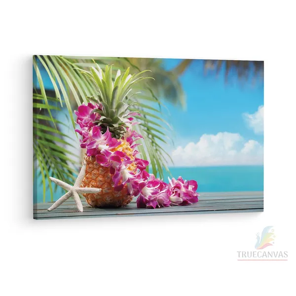 Multicolor_Summer_Holiday,_Starfish,_Wooden_Framed_Canvas_Paintings_|_For_Living_Room_|_Bedroom_|_Office_|_Gallery_|_Ready_Wall_Mount_Canvas_Wall_Art_Painting_|_Size_-_12_X_18In,_Ct0708