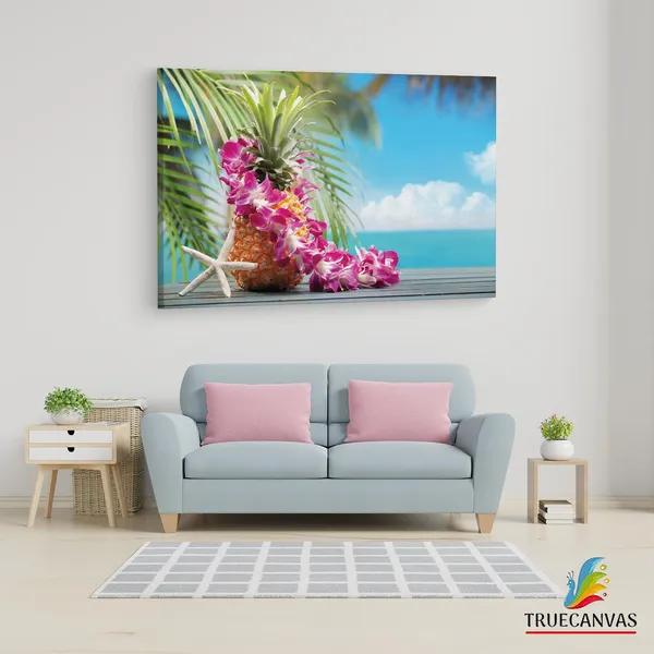 Multicolor_Summer_Holiday,_Starfish,_Wooden_Framed_Canvas_Paintings_|_For_Living_Room_|_Bedroom_|_Office_|_Gallery_|_Ready_Wall_Mount_Canvas_Wall_Art_Painting_|_Size_-_12_X_18In,_Ct0708