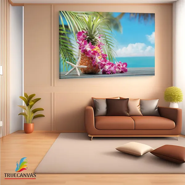 Multicolor_Summer_Holiday,_Starfish,_Wooden_Framed_Canvas_Paintings_|_For_Living_Room_|_Bedroom_|_Office_|_Gallery_|_Ready_Wall_Mount_Canvas_Wall_Art_Painting_|_Size_-_12_X_18In,_Ct0708