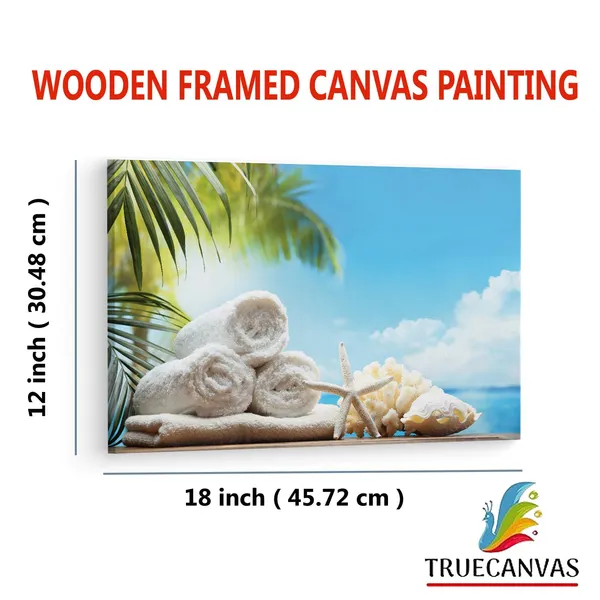 Multicolor_Spa_-_Set,_Starfish,_Flowers,_Wooden_Framed_Canvas_Paintings_|_For_Living_Room_|_Bedroom_|_Office_|_Gallery_|_Ready_Wall_Mount_Canvas_Wall_Art_Painting_|_Size_-_12_X_18In,_Ct0717