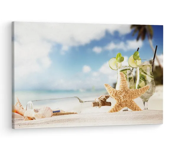 Multicolor_Mojito_Starfish,_Wooden_Framed_Canvas_Paintings_|_For_Living_Room_|_Bedroom_|_Office_|_Gallery_|_Ready_Wall_Mount_Canvas_Wall_Art_Painting_|_Size_-_12_X_18In,_Ct0725