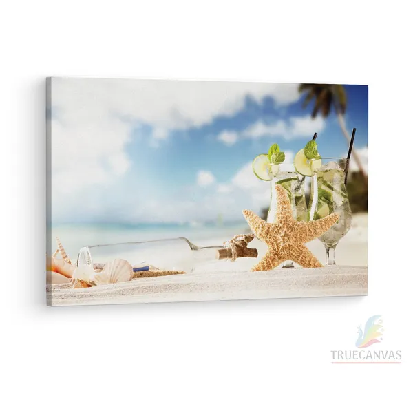 Multicolor_Mojito_Starfish,_Wooden_Framed_Canvas_Paintings_|_For_Living_Room_|_Bedroom_|_Office_|_Gallery_|_Ready_Wall_Mount_Canvas_Wall_Art_Painting_|_Size_-_12_X_18In,_Ct0725