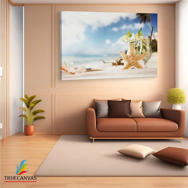 Multicolor_Mojito_Starfish,_Wooden_Framed_Canvas_Paintings_|_For_Living_Room_|_Bedroom_|_Office_|_Gallery_|_Ready_Wall_Mount_Canvas_Wall_Art_Painting_|_Size_-_12_X_18In,_Ct0725
