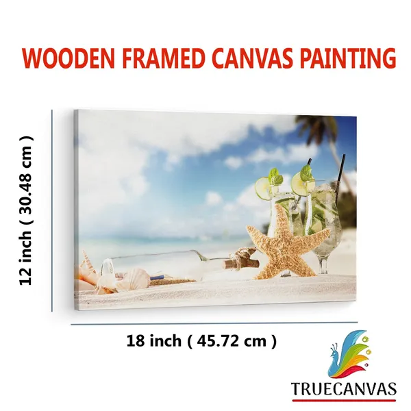 Multicolor_Mojito_Starfish,_Wooden_Framed_Canvas_Paintings_|_For_Living_Room_|_Bedroom_|_Office_|_Gallery_|_Ready_Wall_Mount_Canvas_Wall_Art_Painting_|_Size_-_12_X_18In,_Ct0725
