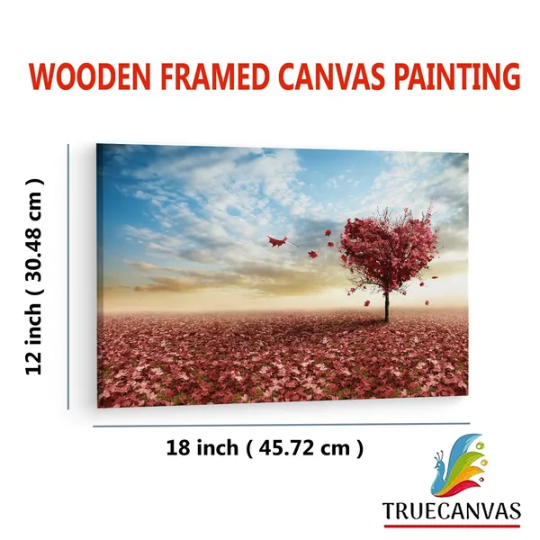 Multicolor_Heart_Shaped_Tree_With_Spilled,_Wooden_Framed_Canvas_Paintings_|_For_Living_Room_|_Bedroom_|_Office_|_Gallery_|_Ready_Wall_Mount_Canvas_Wall_Art_Painting_|_Size_-_12_X_18In,_Ct0806