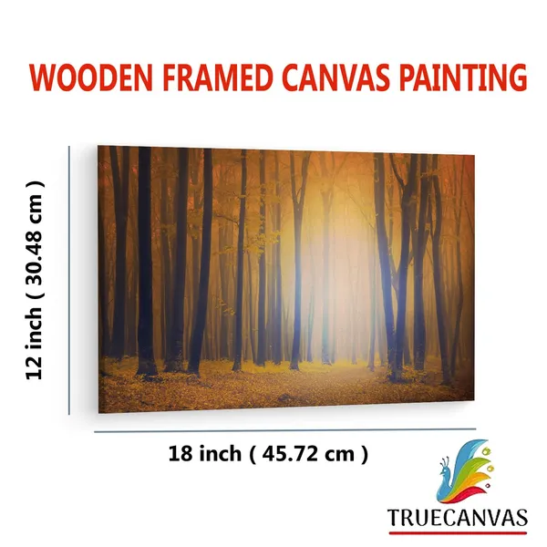 Multicolor_Beech_Trees_Ian_Thomson,_Wooden_Framed_Canvas_Paintings_|_For_Living_Room_|_Bedroom_|_Office_|_Gallery_|_Ready_Wall_Mount_Canvas_Wall_Art_Painting_|_Size_-_12_X_18In,_Ct0808