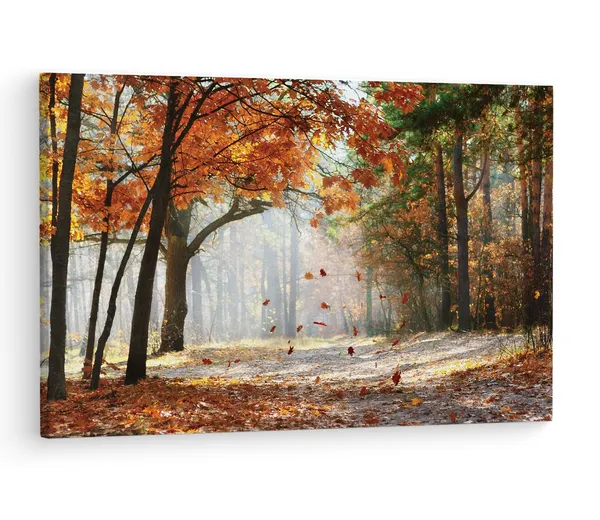 Multicolor_Falling_Autumn_Leaves,_Wooden_Framed_Canvas_Paintings_|_For_Living_Room_|_Bedroom_|_Office_|_Gallery_|_Ready_Wall_Mount_Canvas_Wall_Art_Painting_|_Size_-_12_X_18In,_Ct0812