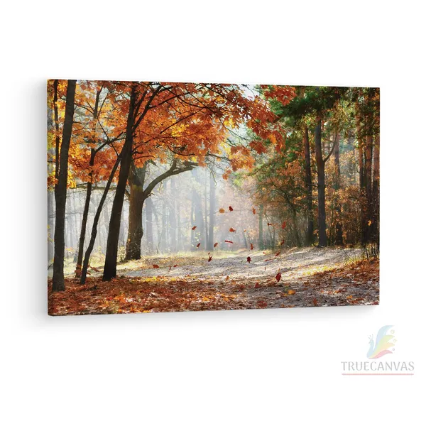 Multicolor_Falling_Autumn_Leaves,_Wooden_Framed_Canvas_Paintings_|_For_Living_Room_|_Bedroom_|_Office_|_Gallery_|_Ready_Wall_Mount_Canvas_Wall_Art_Painting_|_Size_-_12_X_18In,_Ct0812