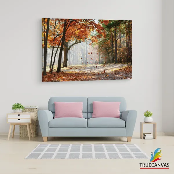 Multicolor_Falling_Autumn_Leaves,_Wooden_Framed_Canvas_Paintings_|_For_Living_Room_|_Bedroom_|_Office_|_Gallery_|_Ready_Wall_Mount_Canvas_Wall_Art_Painting_|_Size_-_12_X_18In,_Ct0812