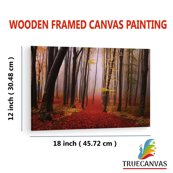 Multicolor_Autumn_|_Forest_Path,_Wooden_Framed_Canvas_Paintings_|_For_Living_Room_|_Bedroom_|_Office_|_Gallery_|_Ready_Wall_Mount_Canvas_Wall_Art_Painting_|_Size_-_12_X_18In,_Ct0814