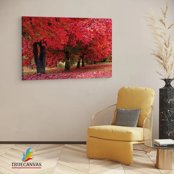 Multicolor_Maple_Tree,_Wooden_Framed_Canvas_Paintings_|_For_Living_Room_|_Bedroom_|_Office_|_Gallery_|_Ready_Wall_Mount_Canvas_Wall_Art_Painting_|_Size_-_12_X_18In,_Ct0816