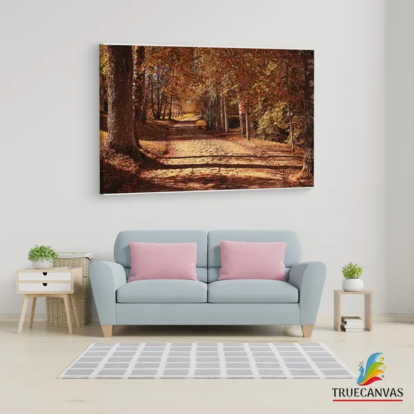 Multicolor_Octoberin_The_|_Forest,_Wooden_Framed_Canvas_Paintings_|_For_Living_Room_|_Bedroom_|_Office_|_Gallery_|_Ready_Wall_Mount_Canvas_Wall_Art_Painting_|_Size_-_12_X_18In,_Ct0817