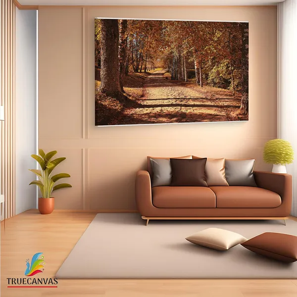 Multicolor_Octoberin_The_|_Forest,_Wooden_Framed_Canvas_Paintings_|_For_Living_Room_|_Bedroom_|_Office_|_Gallery_|_Ready_Wall_Mount_Canvas_Wall_Art_Painting_|_Size_-_12_X_18In,_Ct0817