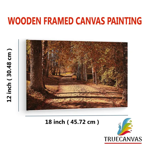Multicolor_Octoberin_The_|_Forest,_Wooden_Framed_Canvas_Paintings_|_For_Living_Room_|_Bedroom_|_Office_|_Gallery_|_Ready_Wall_Mount_Canvas_Wall_Art_Painting_|_Size_-_12_X_18In,_Ct0817