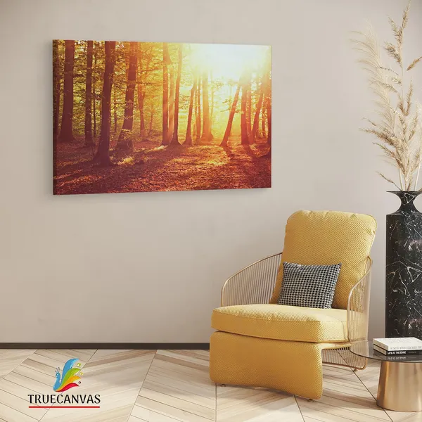 Multicolor_Nature,_|_Forest,_Fall,_Dappled,_Wooden_Framed_Canvas_Paintings_|_For_Living_Room_|_Bedroom_|_Office_|_Gallery_|_Ready_Wall_Mount_Canvas_Wall_Art_Painting_|_Size_-_12_X_18In,_Ct0824