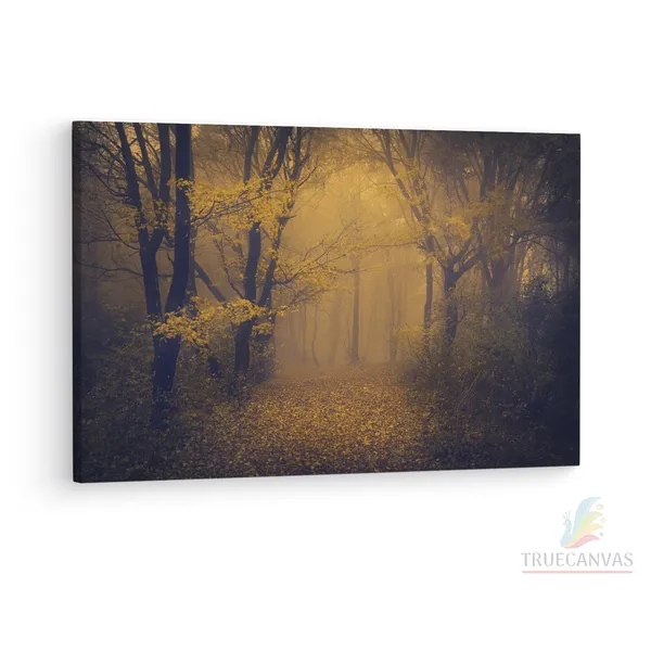 Multicolor_Dark_Autumn_|_Forest_Wall,_Wooden_Framed_Canvas_Paintings_|_For_Living_Room_|_Bedroom_|_Office_|_Gallery_|_Ready_Wall_Mount_Canvas_Wall_Art_Painting_|_Size_-_12_X_18In,_Ct0826