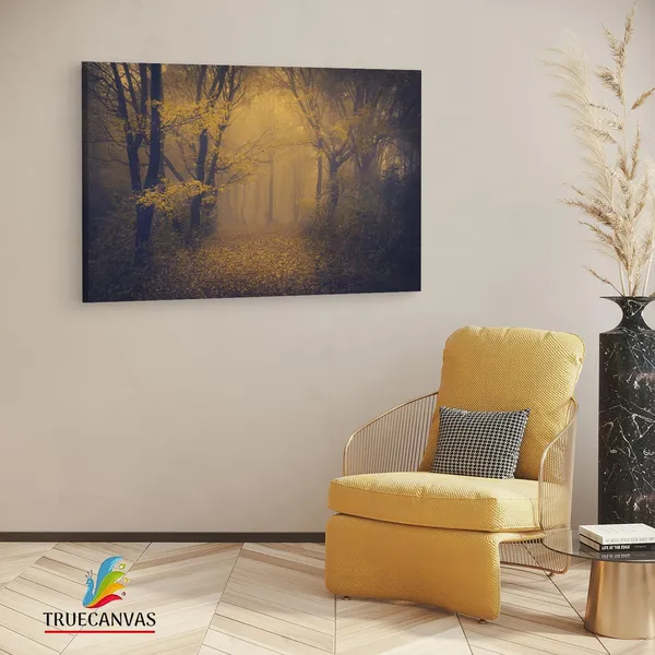 Multicolor_Dark_Autumn_|_Forest_Wall,_Wooden_Framed_Canvas_Paintings_|_For_Living_Room_|_Bedroom_|_Office_|_Gallery_|_Ready_Wall_Mount_Canvas_Wall_Art_Painting_|_Size_-_12_X_18In,_Ct0826