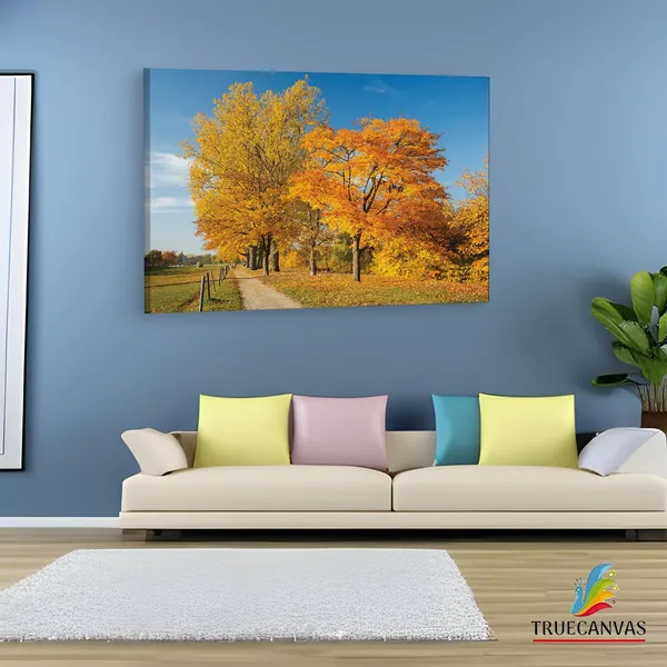 Multicolor_Autumn_Tree_Park_Colorful,_Wooden_Framed_Canvas_Paintings_|_For_Living_Room_|_Bedroom_|_Office_|_Gallery_|_Ready_Wall_Mount_Canvas_Wall_Art_Painting_|_Size_-_12_X_18In,_Ct0827