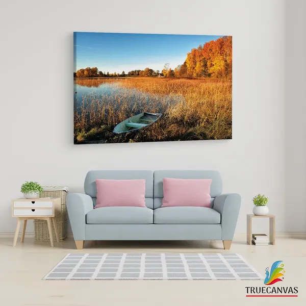 Multicolor_Abandoned_Rowboat,_Wooden_Framed_Canvas_Paintings_|_For_Living_Room_|_Bedroom_|_Office_|_Gallery_|_Ready_Wall_Mount_Canvas_Wall_Art_Painting_|_Size_-_12_X_18In,_Ct0831