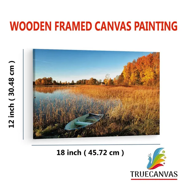 Multicolor_Abandoned_Rowboat,_Wooden_Framed_Canvas_Paintings_|_For_Living_Room_|_Bedroom_|_Office_|_Gallery_|_Ready_Wall_Mount_Canvas_Wall_Art_Painting_|_Size_-_12_X_18In,_Ct0831