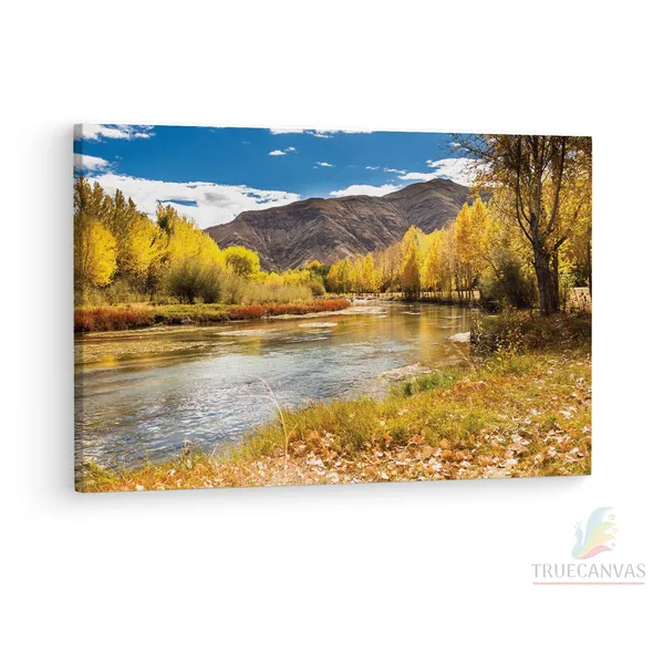 Multicolor_Autumn_View_With_Mountains,_Wooden_Framed_Canvas_Paintings_|_For_Living_Room_|_Bedroom_|_Office_|_Gallery_|_Ready_Wall_Mount_Canvas_Wall_Art_Painting_|_Size_-_12_X_18In,_Ct0834