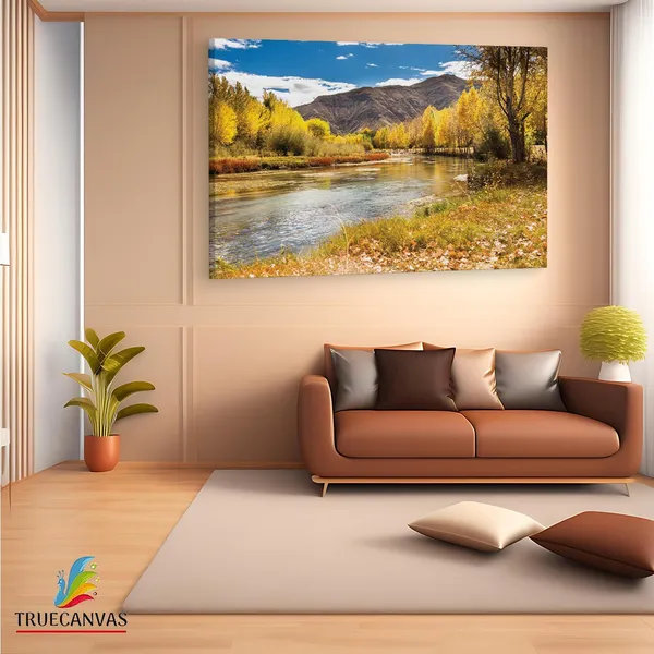 Multicolor_Autumn_View_With_Mountains,_Wooden_Framed_Canvas_Paintings_|_For_Living_Room_|_Bedroom_|_Office_|_Gallery_|_Ready_Wall_Mount_Canvas_Wall_Art_Painting_|_Size_-_12_X_18In,_Ct0834