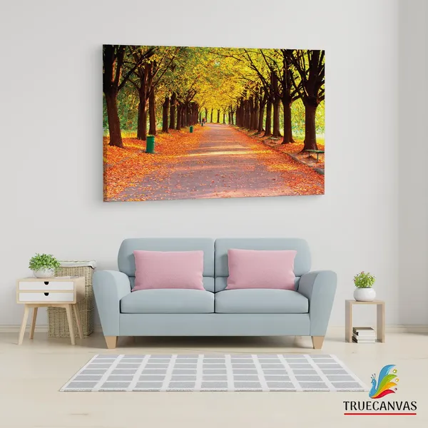 Multicolor_Autumn_In_Evening_Park,_Wooden_Framed_Canvas_Paintings_|_For_Living_Room_|_Bedroom_|_Office_|_Gallery_|_Ready_Wall_Mount_Canvas_Wall_Art_Painting_|_Size_-_12_X_18In,_Ct0837