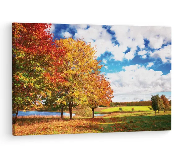 Multicolor_Autumn_Landscape,_Wooden_Framed_Canvas_Paintings_|_For_Living_Room_|_Bedroom_|_Office_|_Gallery_|_Ready_Wall_Mount_Canvas_Wall_Art_Painting_|_Size_-_12_X_18In,_Ct0839