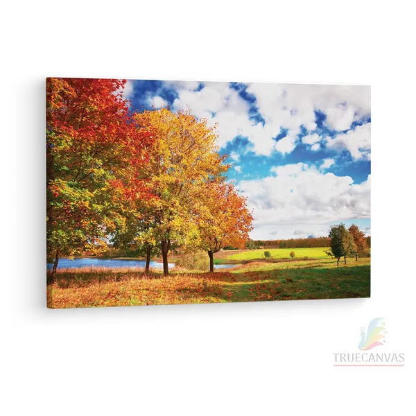 Multicolor_Autumn_Landscape,_Wooden_Framed_Canvas_Paintings_|_For_Living_Room_|_Bedroom_|_Office_|_Gallery_|_Ready_Wall_Mount_Canvas_Wall_Art_Painting_|_Size_-_12_X_18In,_Ct0839
