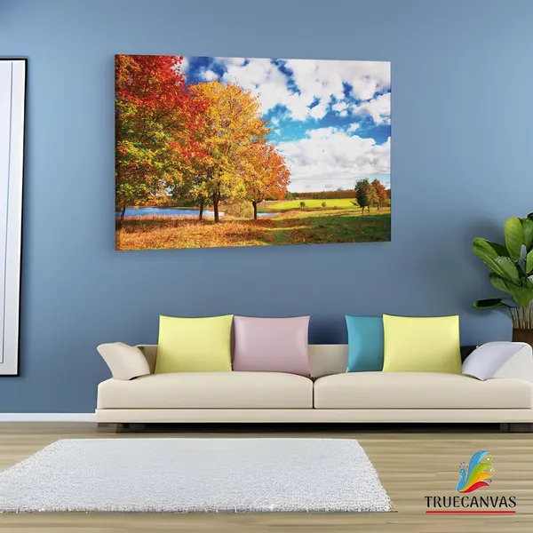 Multicolor_Autumn_Landscape,_Wooden_Framed_Canvas_Paintings_|_For_Living_Room_|_Bedroom_|_Office_|_Gallery_|_Ready_Wall_Mount_Canvas_Wall_Art_Painting_|_Size_-_12_X_18In,_Ct0839