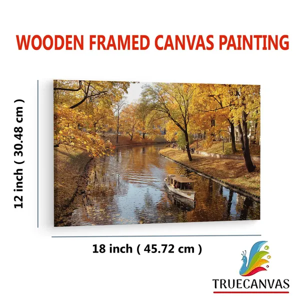 Multicolor_Riga_Autumn_Park,_Wooden_Framed_Canvas_Paintings_|_For_Living_Room_|_Bedroom_|_Office_|_Gallery_|_Ready_Wall_Mount_Canvas_Wall_Art_Painting_|_Size_-_12_X_18In,_Ct0840