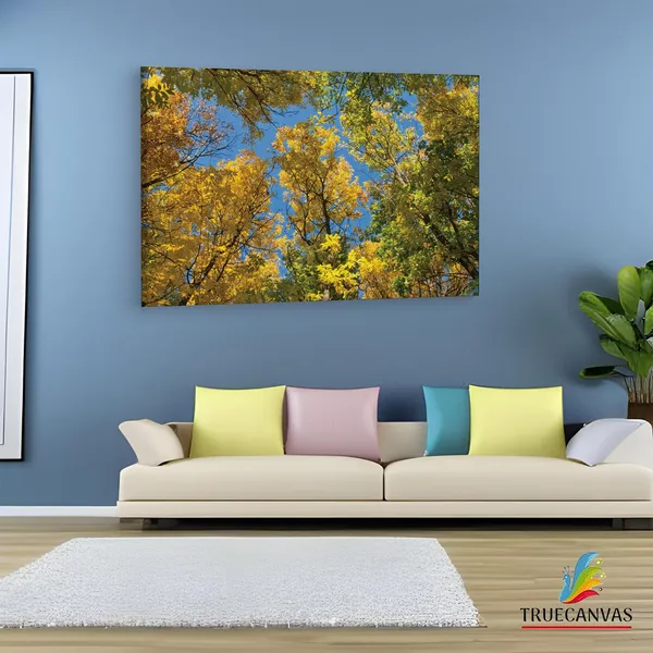 Multicolor_Autumn_Tree_Branches,_Wooden_Framed_Canvas_Paintings_|_For_Living_Room_|_Bedroom_|_Office_|_Gallery_|_Ready_Wall_Mount_Canvas_Wall_Art_Painting_|_Size_-_12_X_18In,_Ct0855